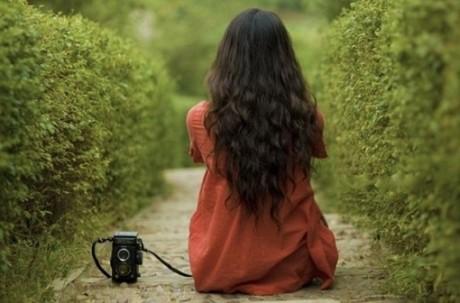 唯美的女生背影