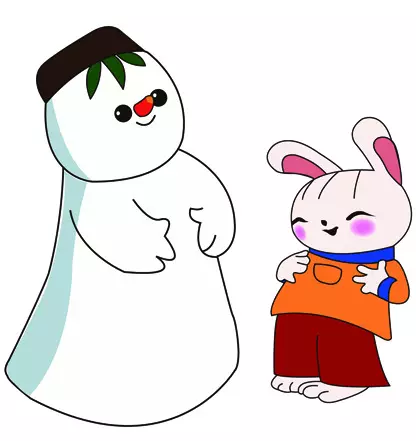 雪孩子和他的爸爸